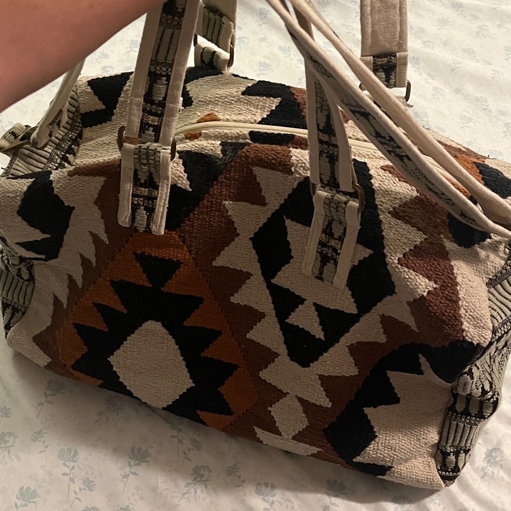 Stylish Geometric Shoulder Bag - Black, Brown, Tan